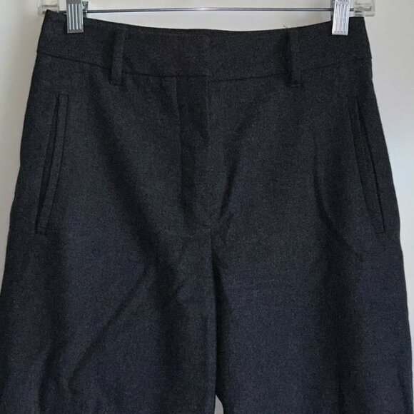 Artizia Wilfred Jallad Crop Trouser Pants Wool Cashmere Charcoal Gray Size 4 - Picture 2 of 6